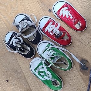 3 pair size 5c TODDLER converse